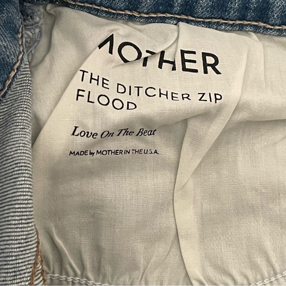MOTHER The Ditcher Zip Flood Jeans Size 30 NWT - Picture 4 of 6